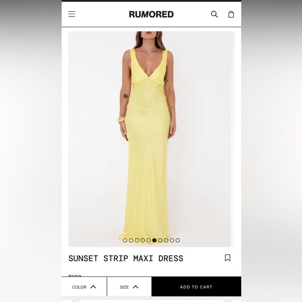 Rumored sunset strip maxi dress